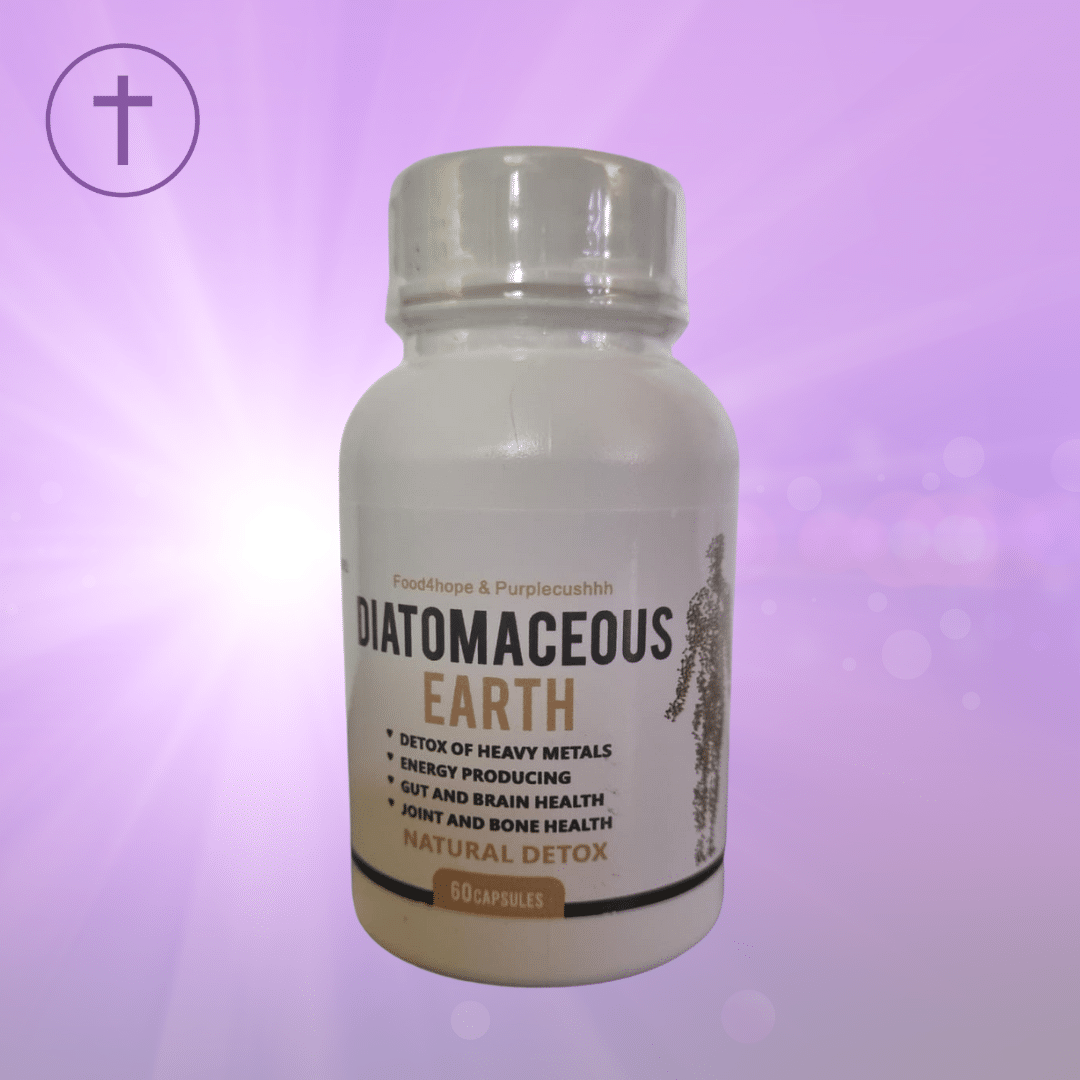 Food Grade Diatomaceous Earth Capsules - Detox & Parasite Cleanse | Purple Cushhh SA