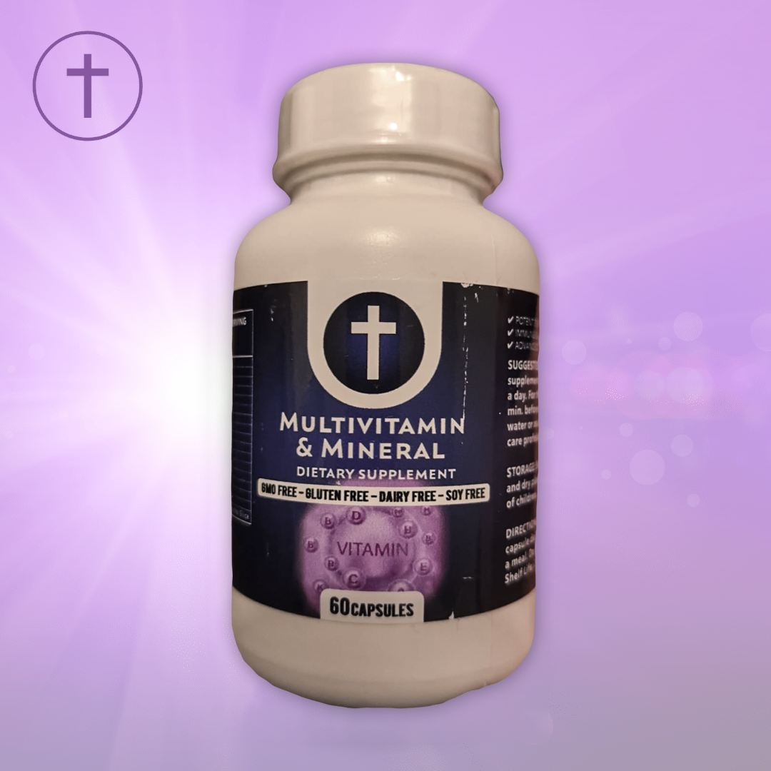 Multivitamin & Mineral Complex 60 Capsules - Complete Daily Nutrition | Purple Cushhh SA