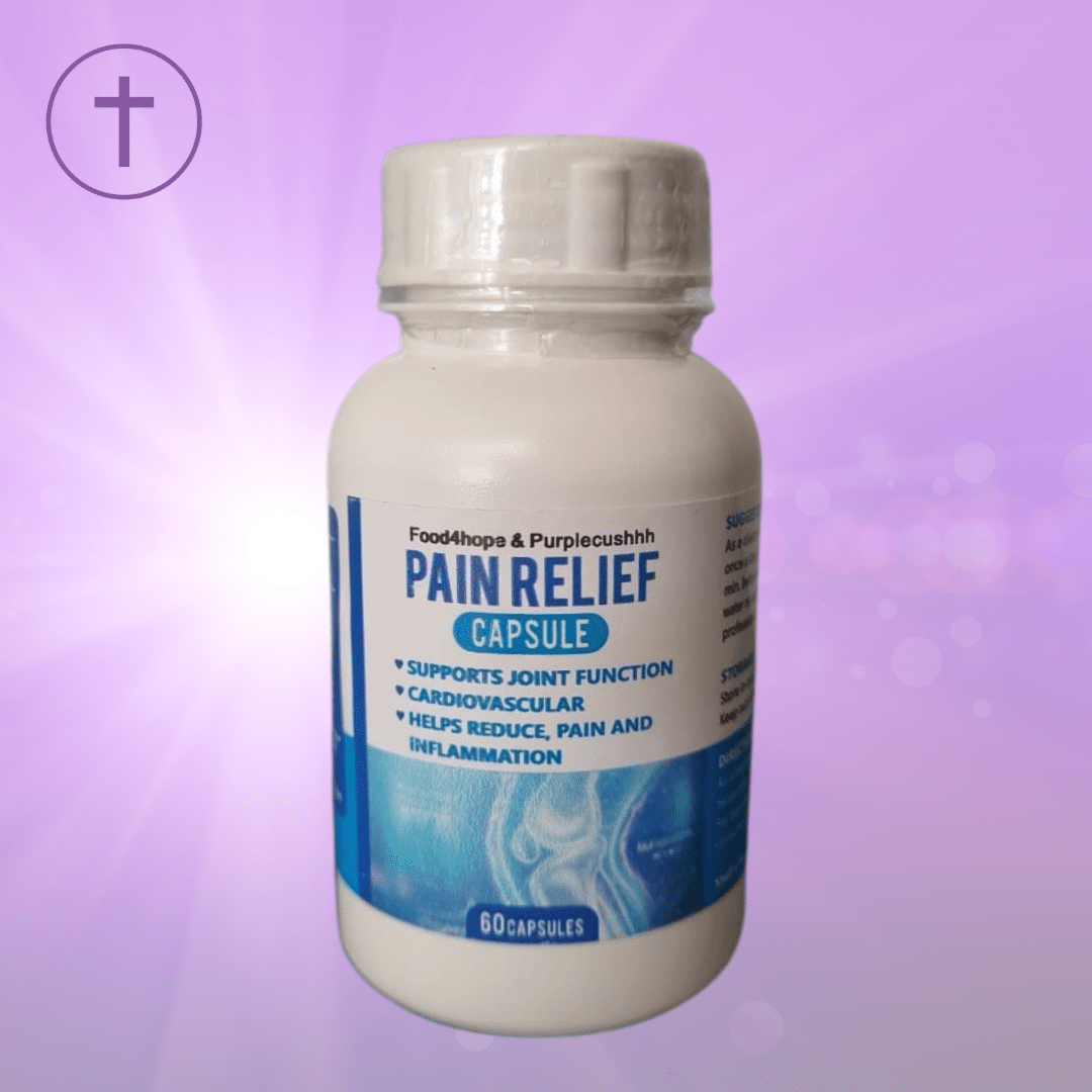 Pain Relief Capsules - Hemp Oil, CBD & Turmeric Joint Support | Purple Cushhh SA