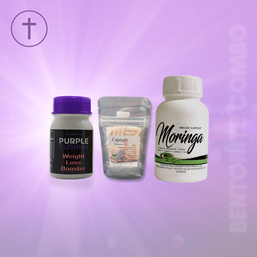 Holistic Detox System - Bentonite Clay, Detox Boost & Moringa Superfood Nutrition | Purple Cushhh SA