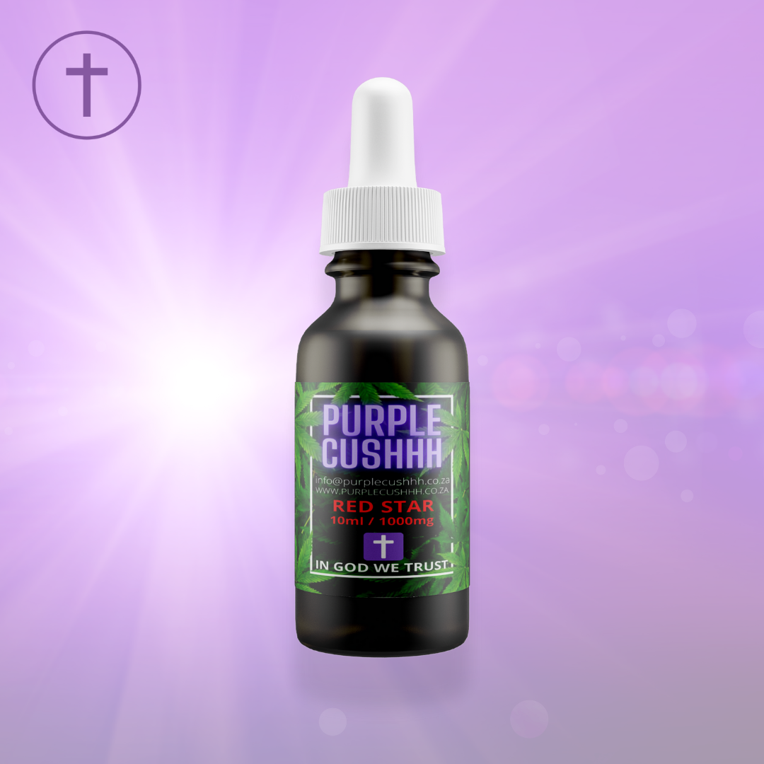Purple Cushhh Red Star CBD Oil - 1000mg FECO-Dominant | 25/75 Ratio | Premium Strength | Purple Cushhh SA