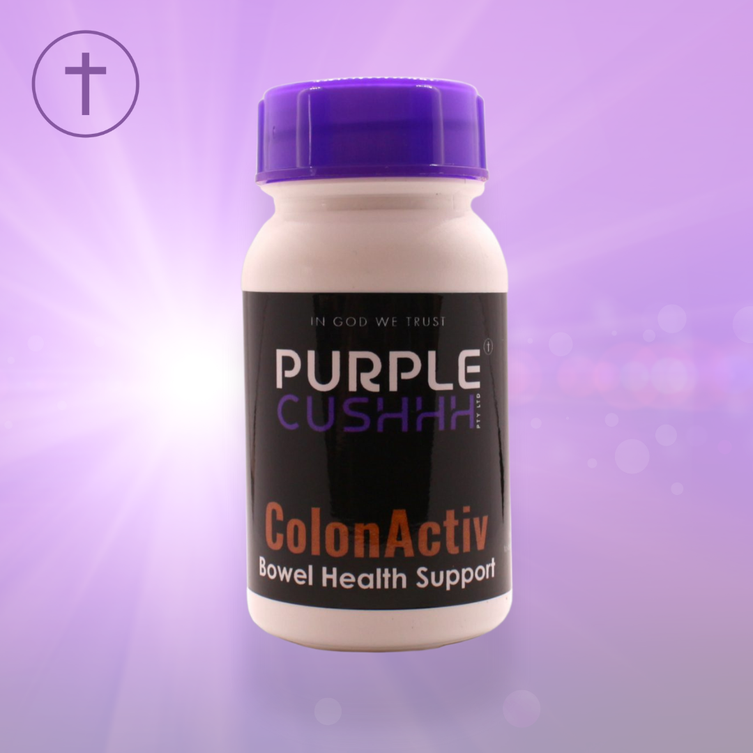 Purple Cushhh Colon Activ - Bowel Health Support for Constipation & IBS | 60 Capsules | Purple Cushhh SA