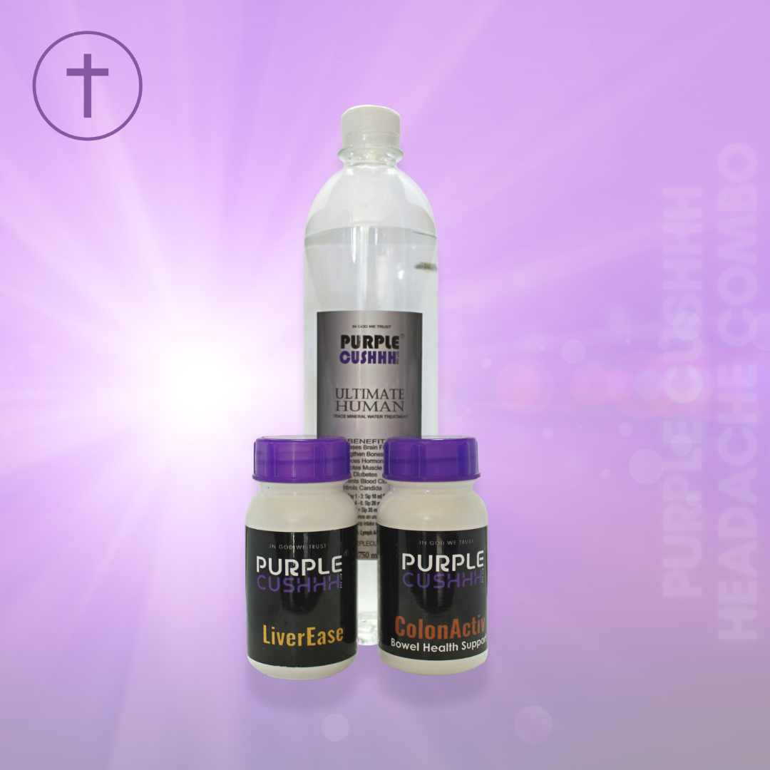 Headache Relief Combo - Natural Migraine & Tension Headache Treatment | Purple Cushhh SA