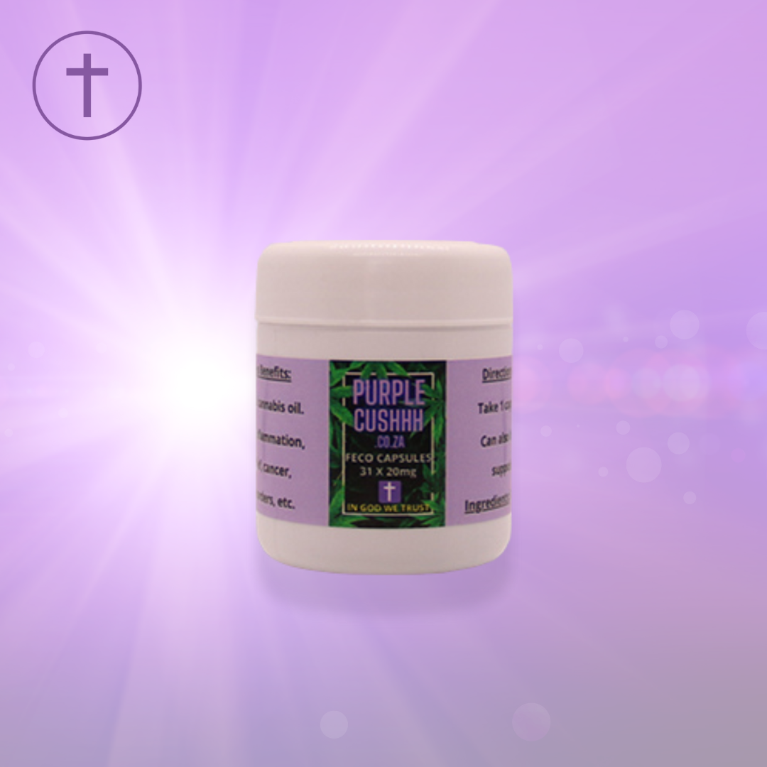 FECO Capsules - Full Extract Cannabis Oil | Purple Cushhh SA