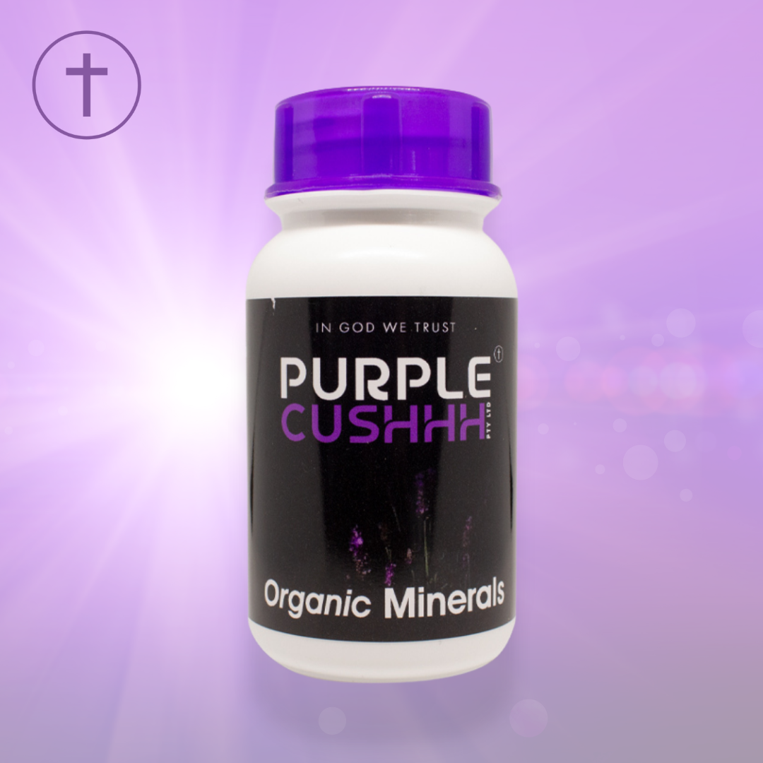 Organic Minerals Capsules - Plant-Based Calcium, Magnesium & Trace Minerals | Purple Cushhh SA