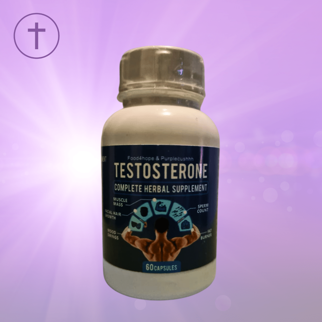 Testosterone Booster - Complete Herbal Supplement for Energy & Vitality | Purple Cushhh SA