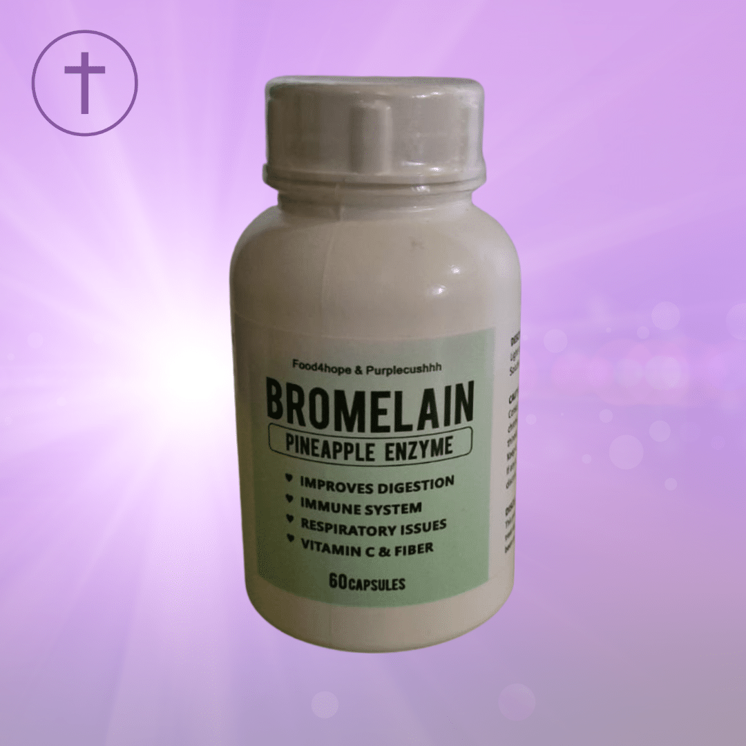Bromelain Capsules - Natural Anti-Inflammatory & Digestive Enzyme | Purple Cushhh SA