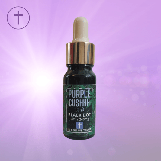 Purple Cushhh Black Dot - 240mg Pure Indica FECO | Sleep & Relaxation | Adults Only | Purple Cushhh SA