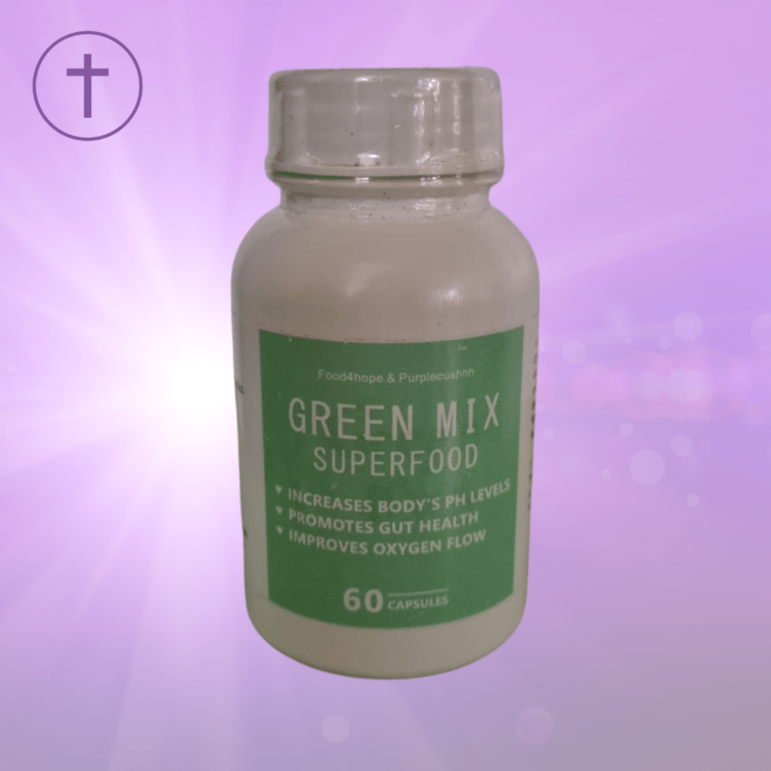 Green Mix Superfood Capsules - Multi-Vitamin & Mineral with Prebiotics | Purple Cushhh SA