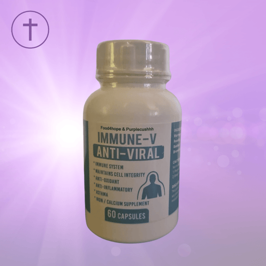 Immune-V Anti-Viral Capsules  - Moringa, Rosehip & Baobab Immune Support | Purple Cushhh SA