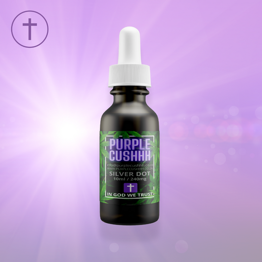 Purple Cushhh Silver Dot CBD Oil - 240mg Pure CBD | No FECO | Safe for Children & Pets | Purple Cushhh SA