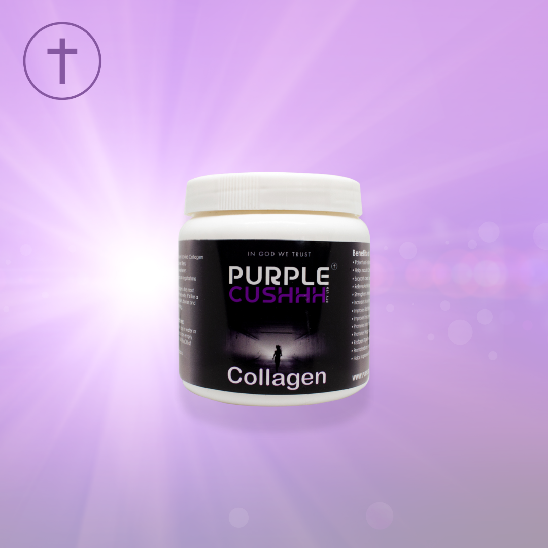 Hydrolyzed Bovine Collagen Powder 200g - Joint, Skin & Bone Health | Purple Cushhh SA