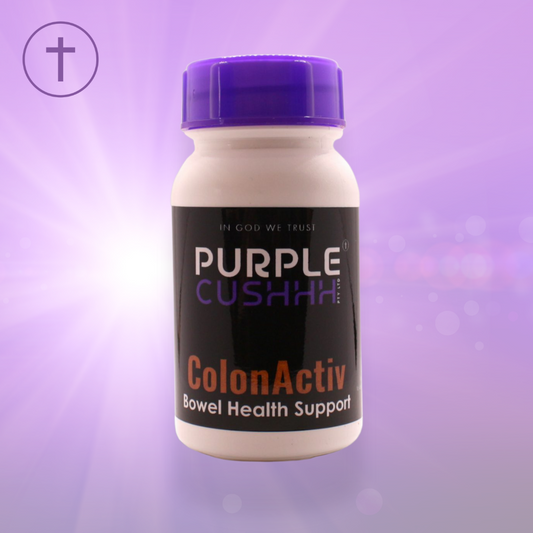 Purple Cushhh Colon Activ - Bowel Health Support for Constipation & IBS | 60 Capsules | Purple Cushhh SA