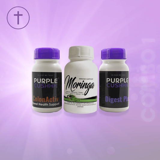 Complete Gut Health Combo - Colon Cleanse, Digestion & Superfood Nutrition | Purple Cushhh SA
