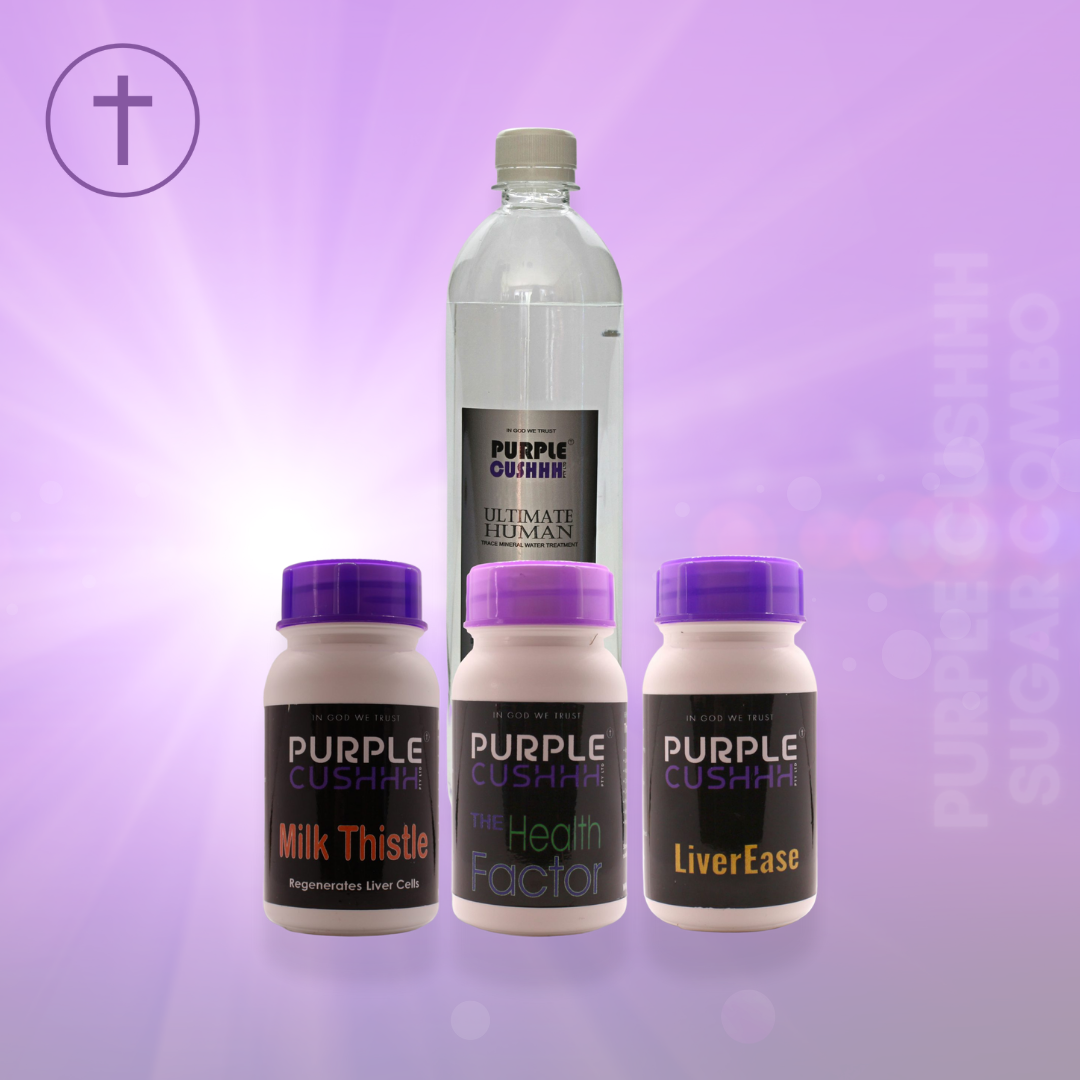 Blood Sugar Control Combo - Diabetes Support | Milk Thistle, Chromium & Liver Detox | Save 30% | Purple Cushhh SA