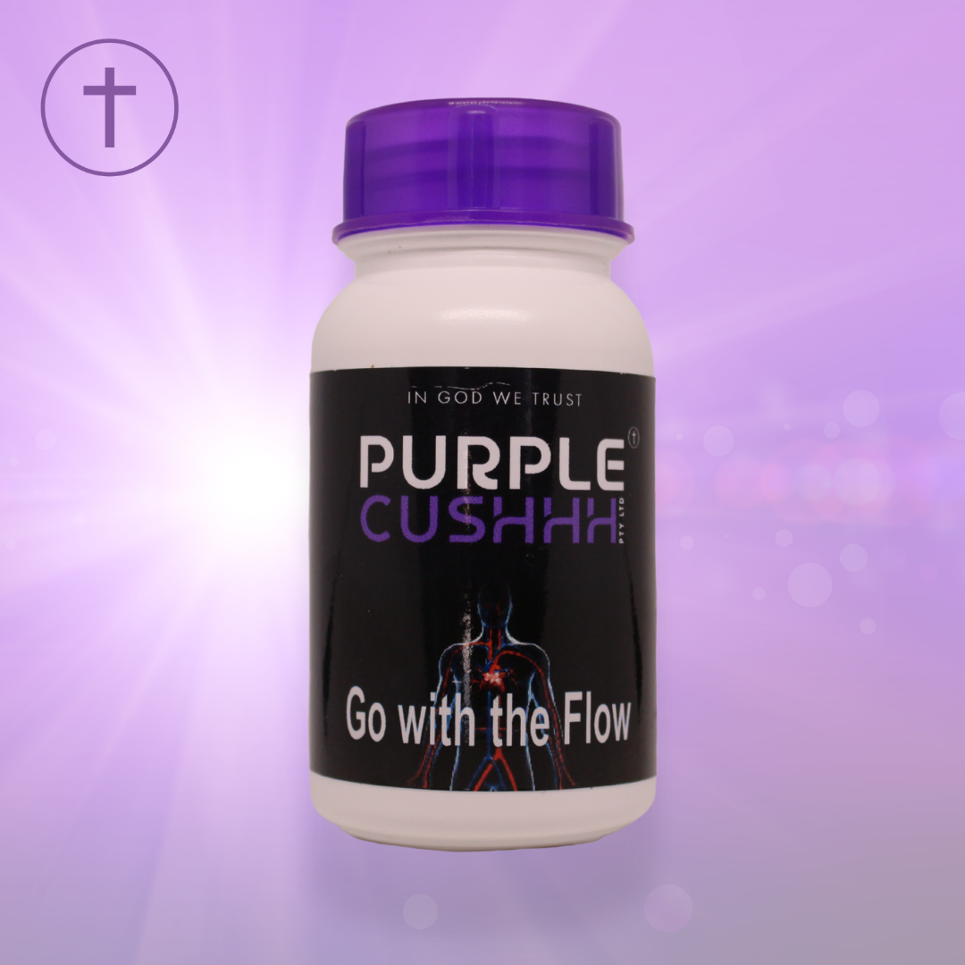 Go With The Flow Capsules - Circulation & Heart Health Support | Purple Cushhh SA