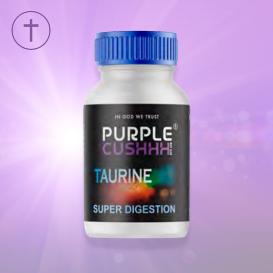 Taurine Super Digestion Capsules - Metabolic & Cardiovascular Health | Purple Cushhh SA