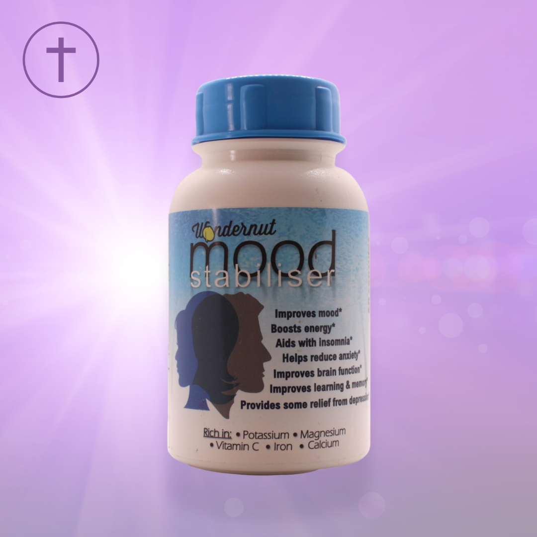 Wondernut Mood Stabiliser 60 Capsules - Natural Mood & Anxiety Support | Purple Cushhh SA