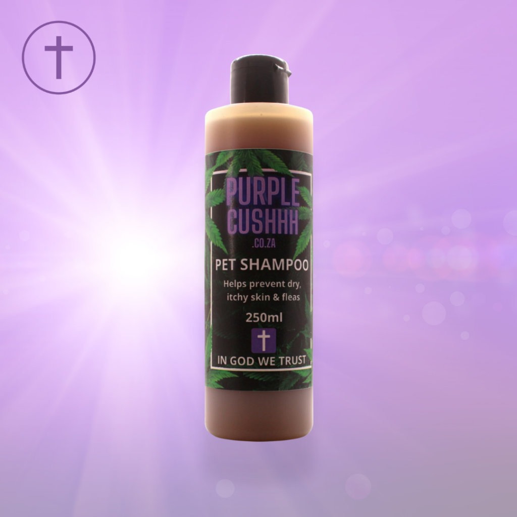 CBD Dog Shampoo for Itchy Skin and Fleas Purple Cushhh